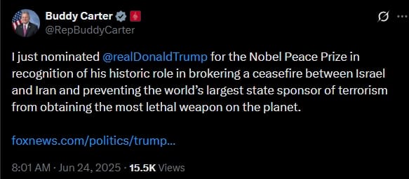 Buddy Carter tweet